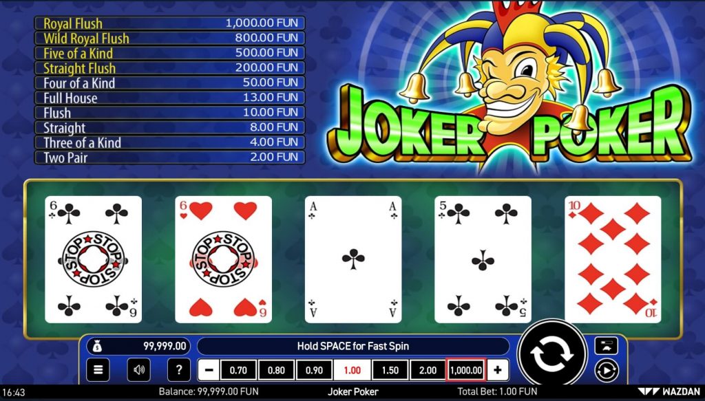 Joker Poker From Wazdan
