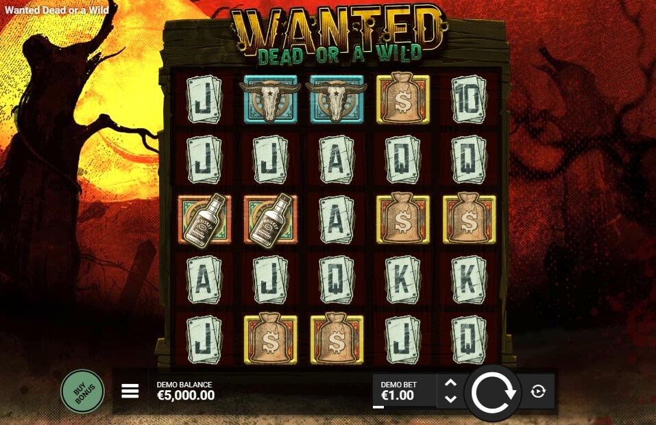 Wanted Dead or a Wild slot from Hacksaw Gaming