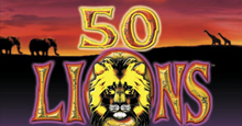 Fifty Lions slot logo