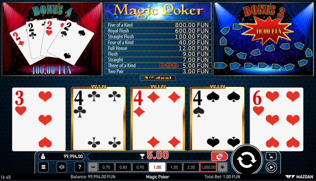 Magic Poker From Wazdan