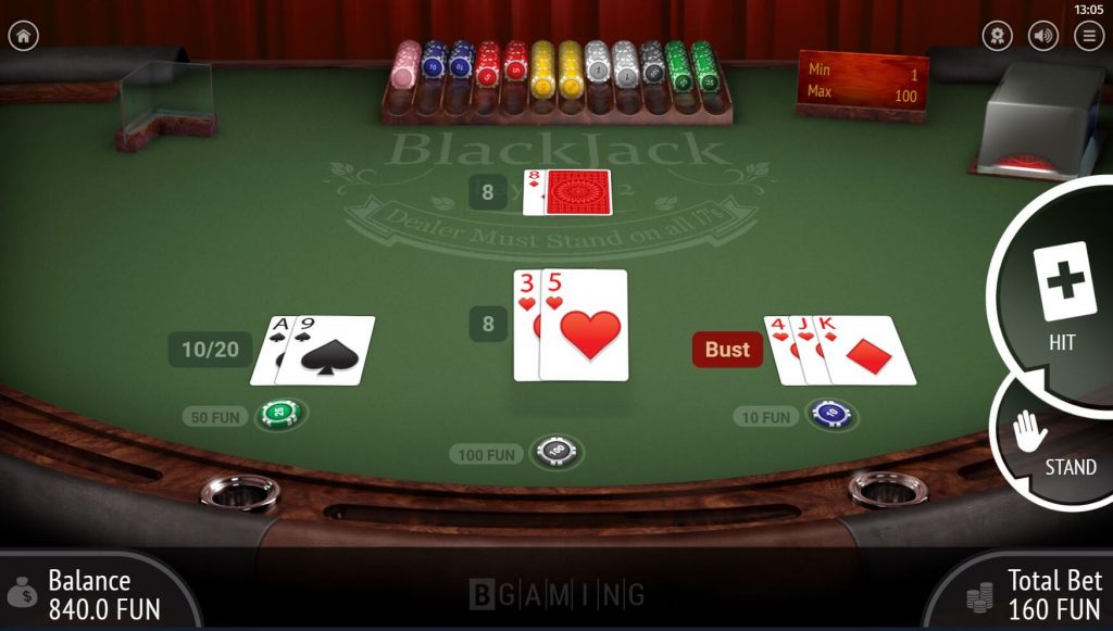 Multihand Blackjack from Bgaming