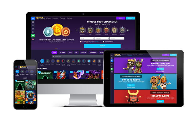 bitcoincasino.io website devices