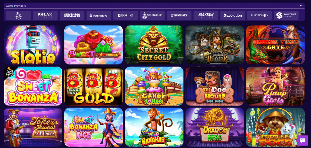 Crashino casino slot games