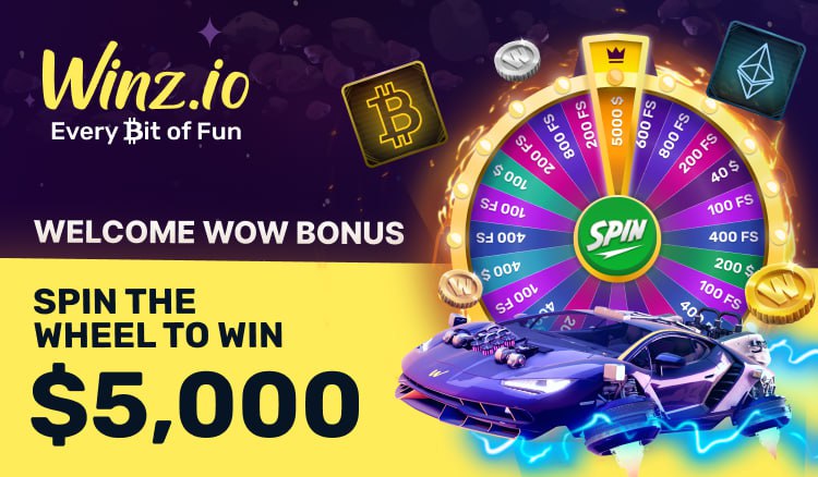 Winz.io Casino Welcome WOW Bonus