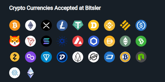 Crypto Currencies Accepted at Bitsler