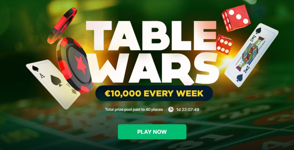 Table Wars - Play any table game and earn points